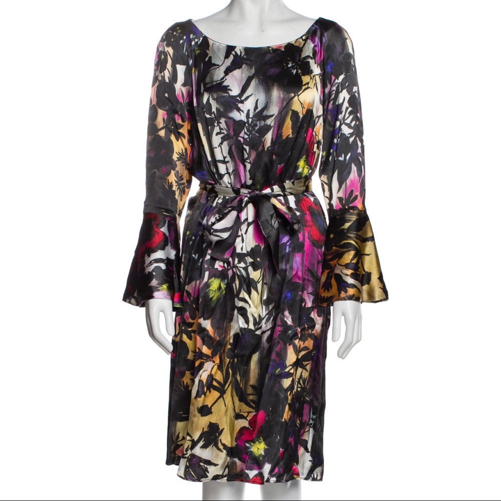 BLUMARINE Colorful Floral Dress